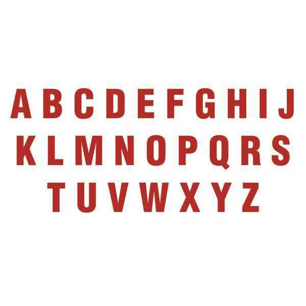 Magna Visual Die Cut Letter Magnets, 6", Red, PK108 - DCA-63