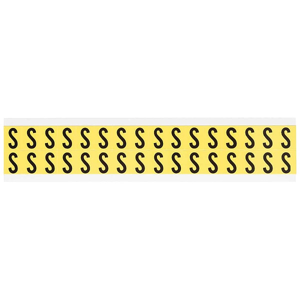 Brady Letter Identification Card, S, PK32 - 3420-S