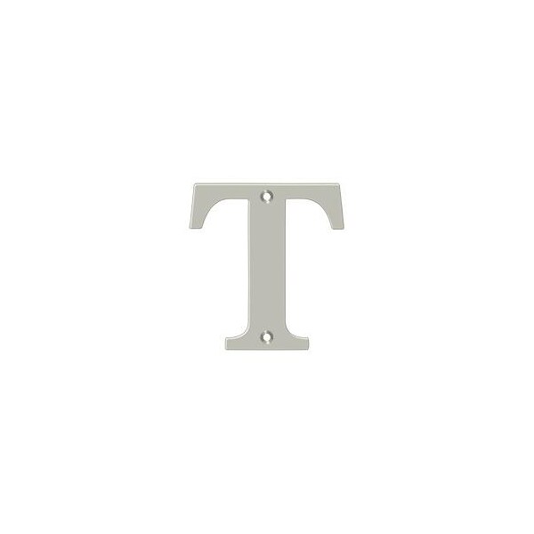 Deltana Residential Letter T Satin Nickel 4" - RL4T-15