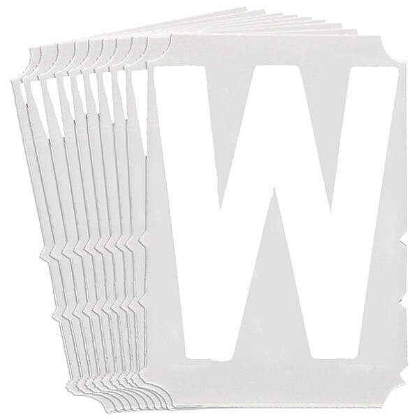 Brady Numbers and Letters Labels, PK 10 - 5130P-W