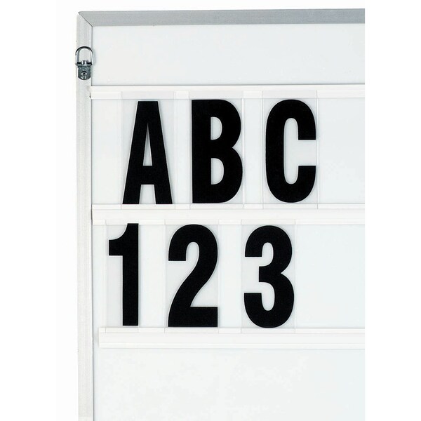 Aarco Marquee Changeable Letters, 5'' Letters Silk Screened on , 020 Clear PC sheet, Set of 500 - F5.0