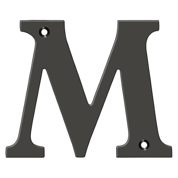 Deltana Residential Letter M Oil Rubbed Bronze 4" - RL4M-10B