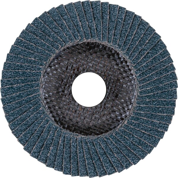 Pferd Flap Disc, 4-1/2''x5/8-11, Z SG POWER STEELOX, 50 Grit, T27, Flat, Zirconia - 64556