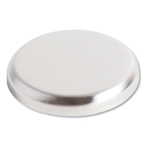 U Brands High Energy Magnets, Circle, Silver, 1.25" Dia, PK12 - 2911U00-12