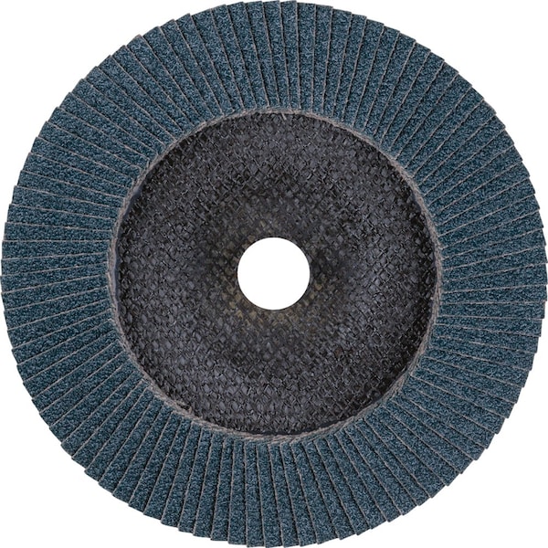 Pferd Flap Disc, 7''x5/8-11, Z SG POWER STEELOX, 50 Grit, T29, Conical, Zirconia - 64561