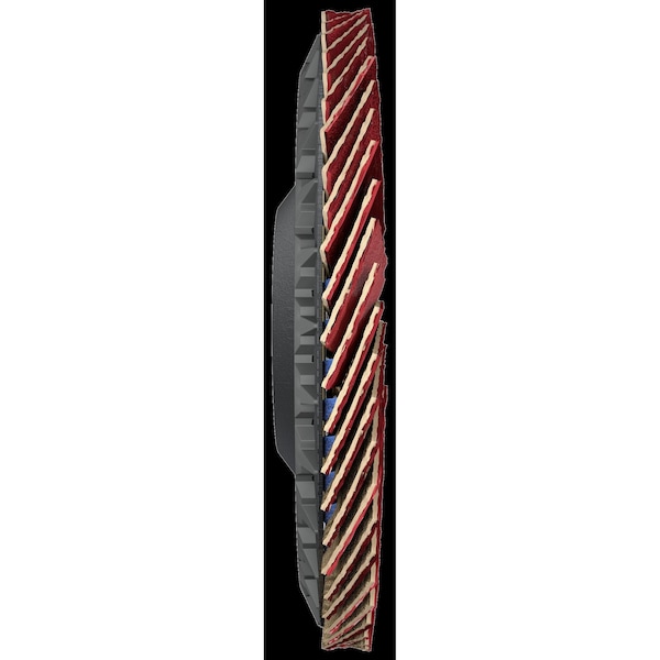 Tryolit Abrasives TYROLIT Premium CERABOND Flap Disc, 4-1/2" x 7/8", Type 27, 40 Grit - 34334425