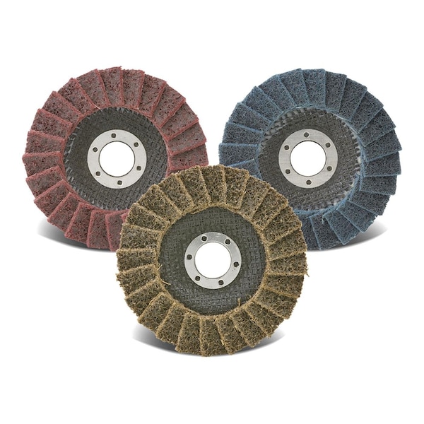 Cgw Abrasives Coated Abrasive Flap Disc, 5 in Dia, 80 Grit, Medium Grade, Aluminum Oxide Abrasive, Type 29 Conical - 70188