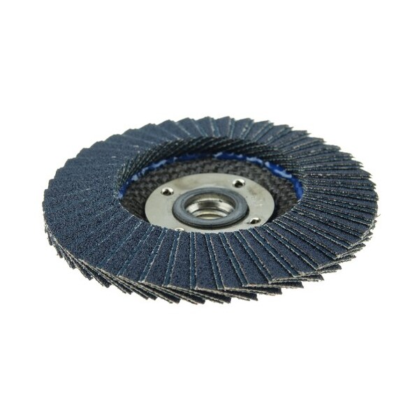 Weiler 4-1/2" Tiger X Flap Disc, Conical (TY29), 80Z, 5/8"-11 UNC - 51207