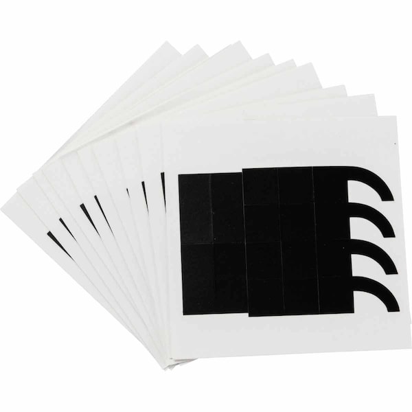 Brady Quik-Align 8200 Series Polyester 1 in Lbl Legend: Assorted Punctuation Black 10PK - 8200P-PUN
