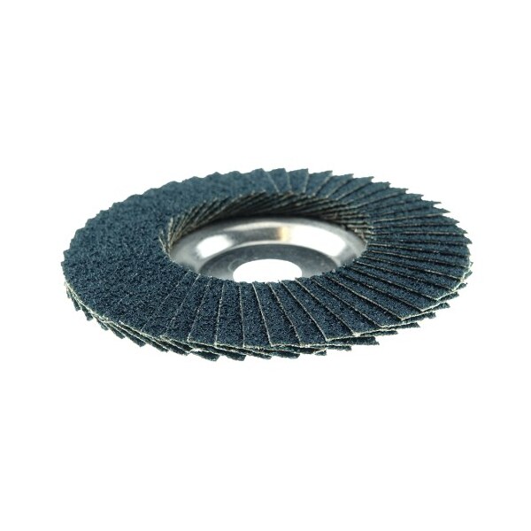 Weiler 4" Tiger DiscFlap Disc, Conical (TY29), Aluminum Backing, 36Z, 5/8" - 50502