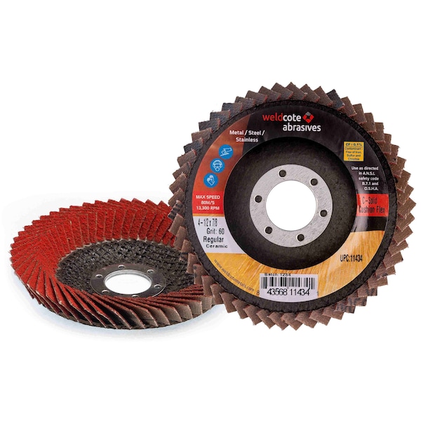 C-Solid 4-1/2 CUSHION FLEX 4-1/2in x 5/8-11, 5PK - 11437