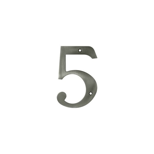 Deltana RN6-5U15A 6 House Number Antique Nickel, 10PK - RN6-5U15A-XCP10