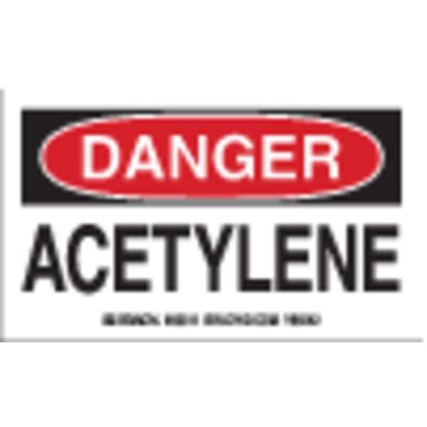 Brady Cylinder Label, 3 In. H, 5 In. W, PK10, 60311 - 60311