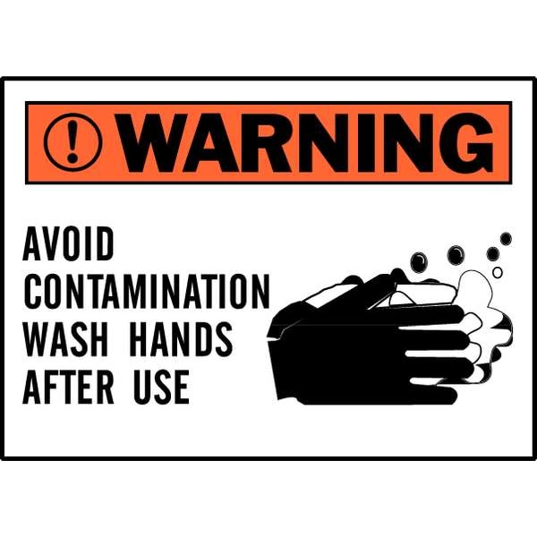 Brady Safety Label, Instruction, 3-1/2 In. H, PK5, 86153 - 86153