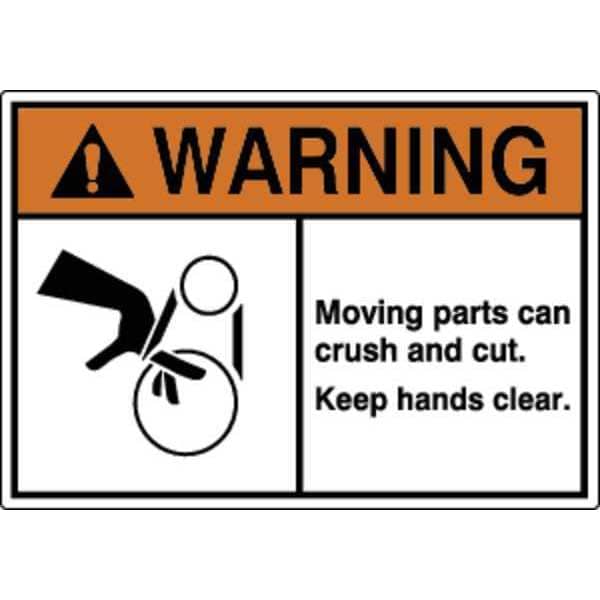 Zoro Select Label, Machine/Equipment, 3-1/2 in. H, PK5, HWL-535-727-5PK - HWL-535-727-5PK