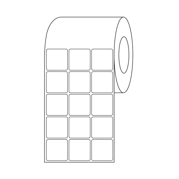 Nevs Xylene Resistant Slide Label, 7/8" x 7/8", 3 Across White - CB-SL-78-TTP-3