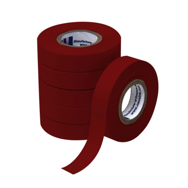 Nevs 1/2" wide x 500" Dark Red Labeling Tape - T-05-DARK RED