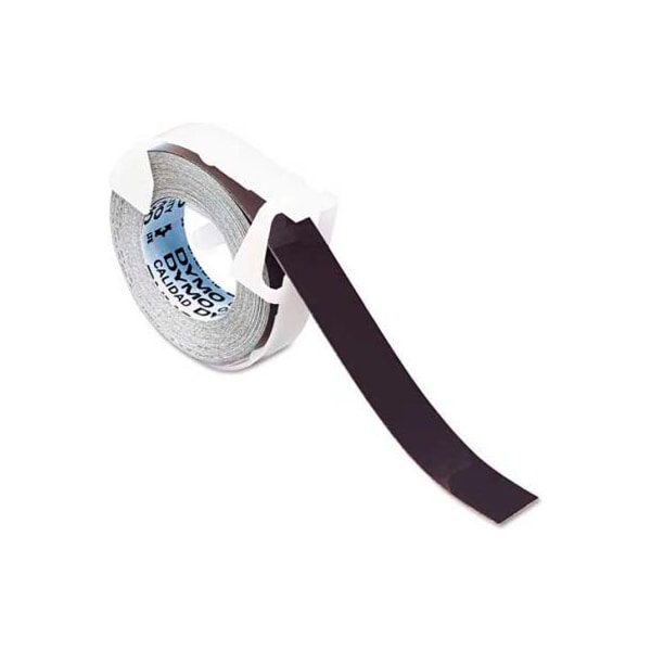 Dymo Corp DYMO Self-Adhesive Glossy Labeling Tape for Embossers, 3/8" x 9-3/4' Roll, Black - 520109