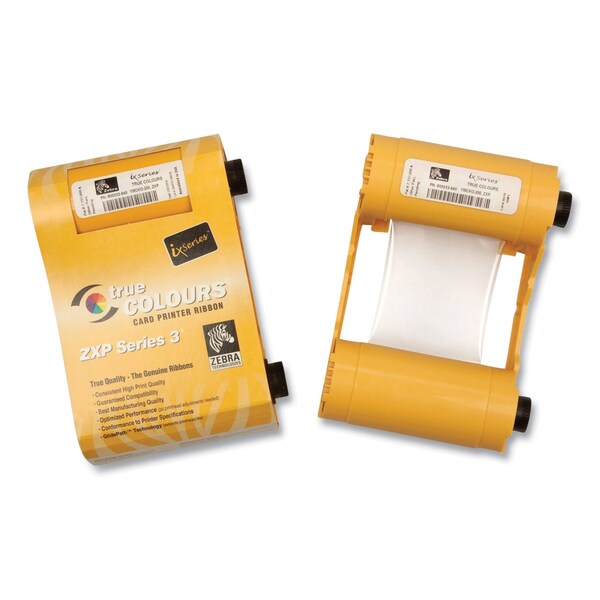 Zebra Technologies True Colors Wax Ribbon, Black/Cyan/Magenta/Yellow - 800033-840