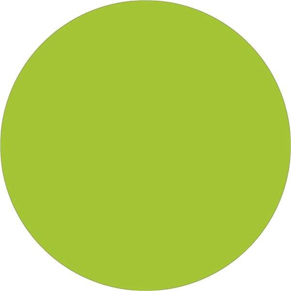 Bondad 0.75 in. Circles - Fluorescent Green Removable Labels - Roll of 500 - BO2822157