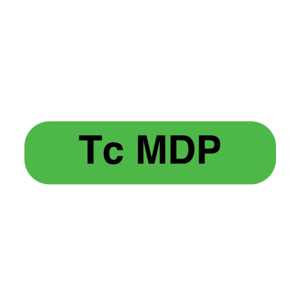 Nevs Information Labels - Tc Mdp 5/16" x 1-1/4" Flr Green w/Black - X-3944