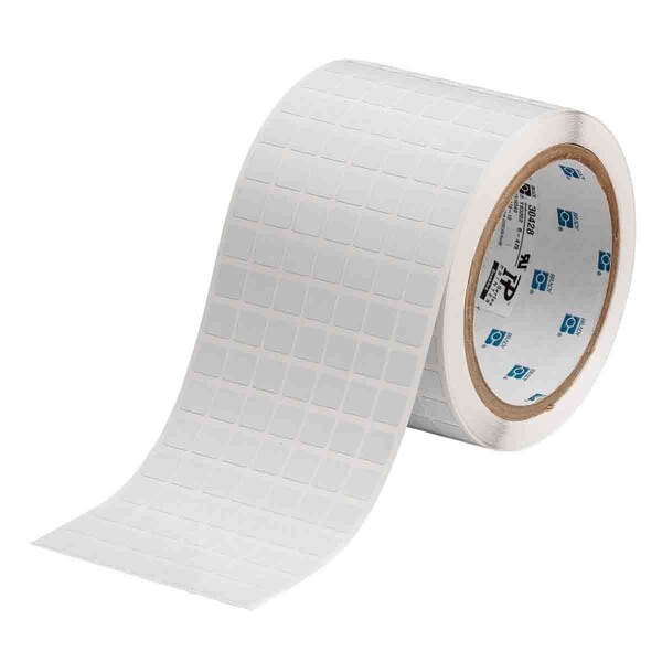 Brady 1 mil Polyimide Circuit Board Labels 0.375in H x 0.375in W White 10000/RL - THT-38-729-10