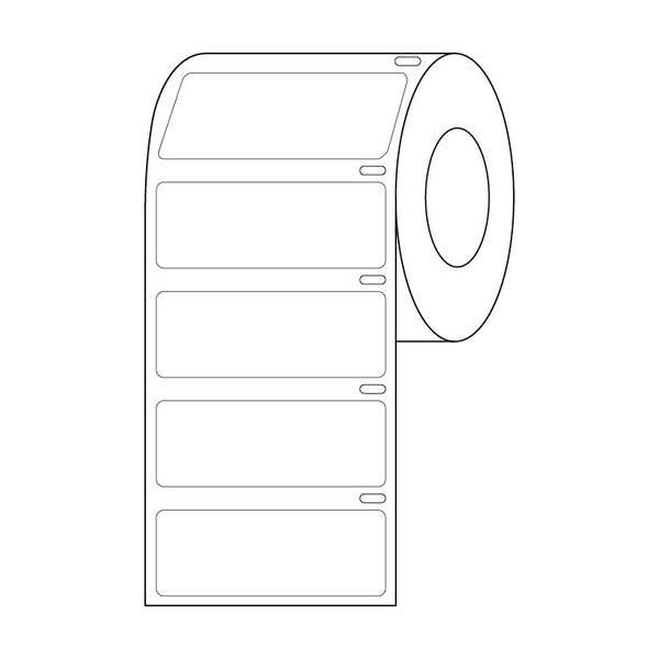 Globe Scientific Label Roll, Cryo, Direct Thermal, 51x19mm, for Large Tubes, Racks and Boxes, Yellow, 500PK - LTC-51X19Y