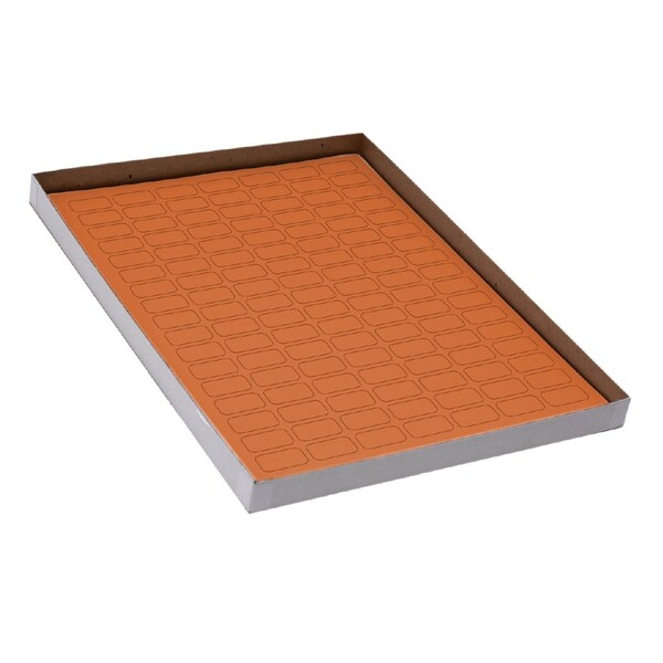 Globe Scientific Label Sheets, Cryo, 24x13mm, for 0.5mL Tubes, 20 Sheets, 119 Labels per Sheet, Orange, 2380PK - LCS-24X13N