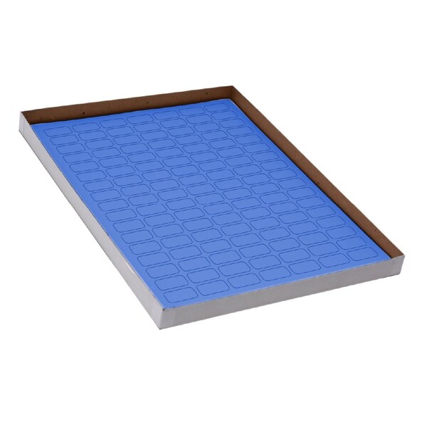 Globe Scientific Label Sheets, Cryo, 24x13mm, for 0.5mL Tubes, 20 Sheets, 119 Labels per Sheet, Blue, 2380PK - LCS-24X13B