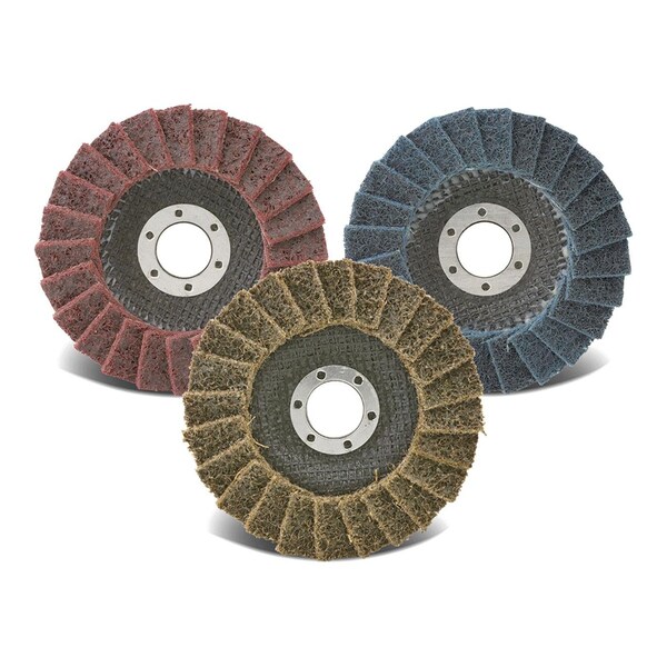 Cgw Abrasives Coated Abrasive Flap Disc, 5 in Dia, 60 Grit, Coarse Grade, Aluminum Oxide Abrasive, Type 29 Conical - 70186