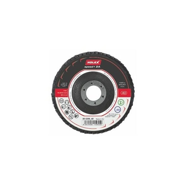 Holex Speed+ ZA Flap Disc, Dia: 125 mm, Grit: 40 - 565299 40