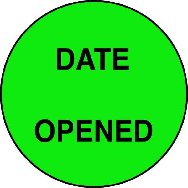 Roll Products Label, Green, 3/4 In. H, PK1000 - 140525