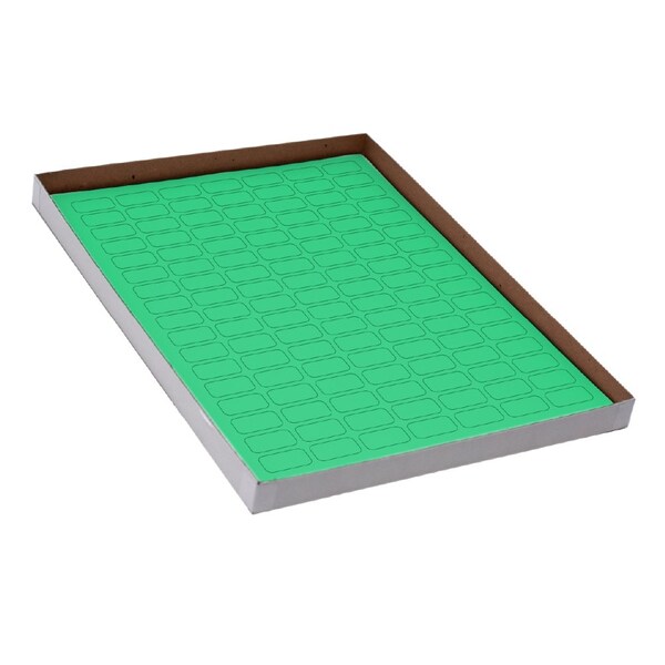 Globe Scientific Label Sheets, Cryo, 24x13mm, for 0.5mL Tubes, 20 Sheets, 119 Labels per Sheet, Green, 2380PK - LCS-24X13G