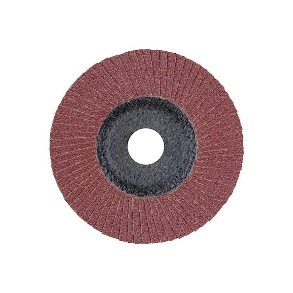 Pferd 5" x 7/8" A.H. POLIFAN Flap Disc - A SG STEELOX, Aluminum oxide, 40 Grit, Flat - 62158