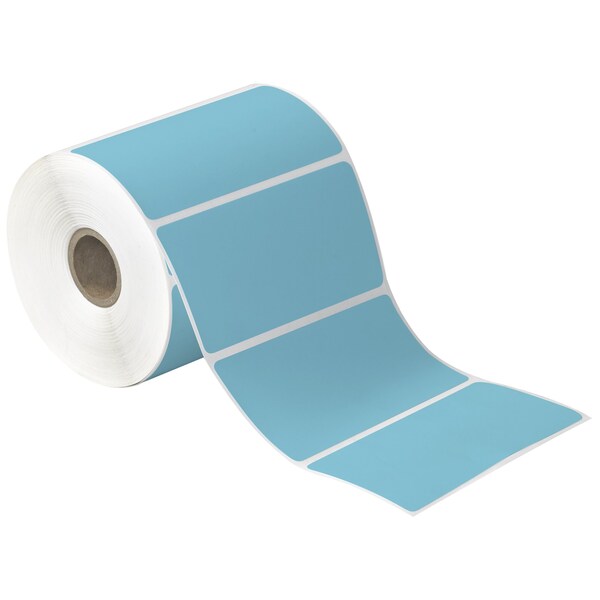 Tape Logic 4 x 3in Blue Desktop Direct Thermal Label, 12PK - THD382