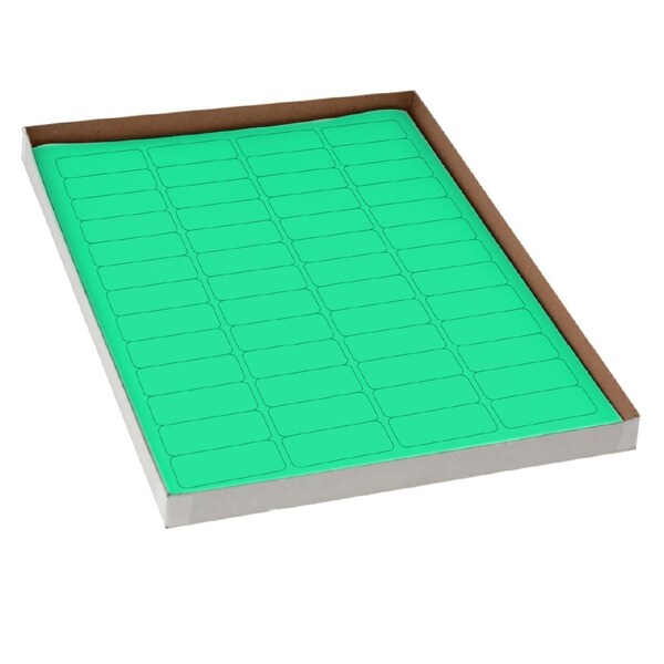 Globe Scientific Label Sheets, Cryo, 43x19mm, for Cryovials, 20 Sheets, 52 Labels per Sheet, Green, 1040PK - LCS-43X19G