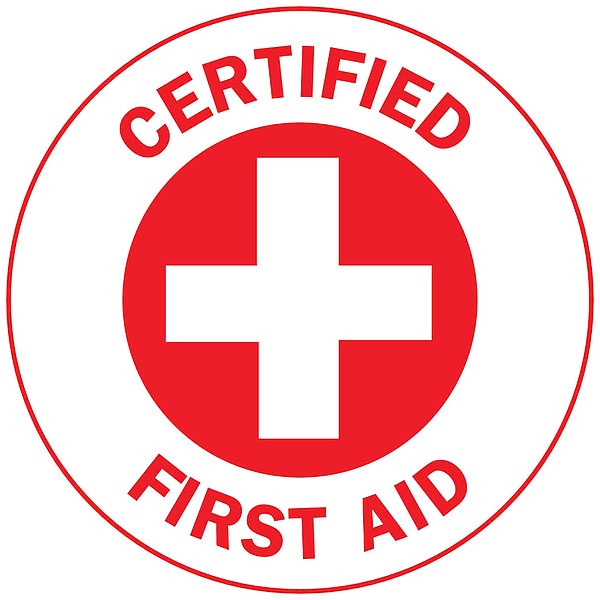 Brady Hard Hat Emblem Label, English, PK4, 49565 - 49565