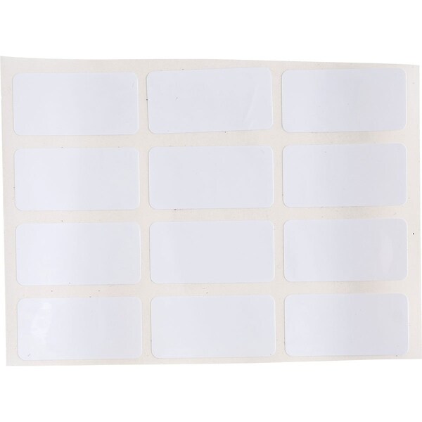 Brady Weather Resistant Polyester Outdoor Labels 0.5 in H x 1 in W White 10000/RL - THT-5-8591-10-WT