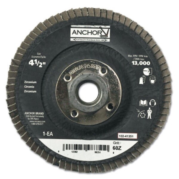 Anchor Brand 4.5 in. 0.87 8 oz HD Flap Disc - 102-40375
