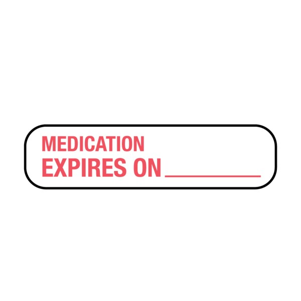 Nevs Medication Expires on 3/8" x 1-1/2" - PAUXW-0003