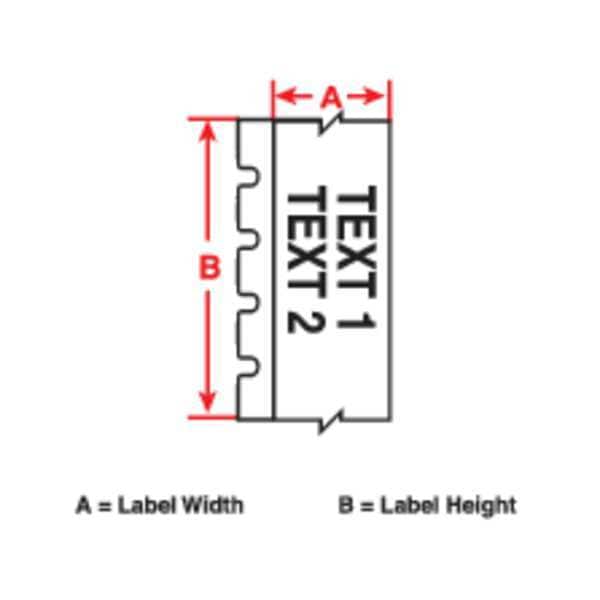 Brady Label Tape Cartridge, White, Labels/Roll: Continuous - B30C-1125-483WT-KT