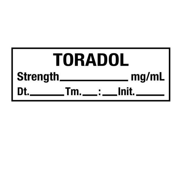 Nevs Tape, Toradol 1/2" x 500" White w/Black - SANTW-0218