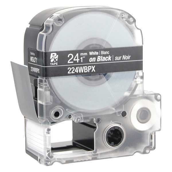 Epson Label Cartridge, White on Black, Labels/Roll: Continuous - 224WBPX