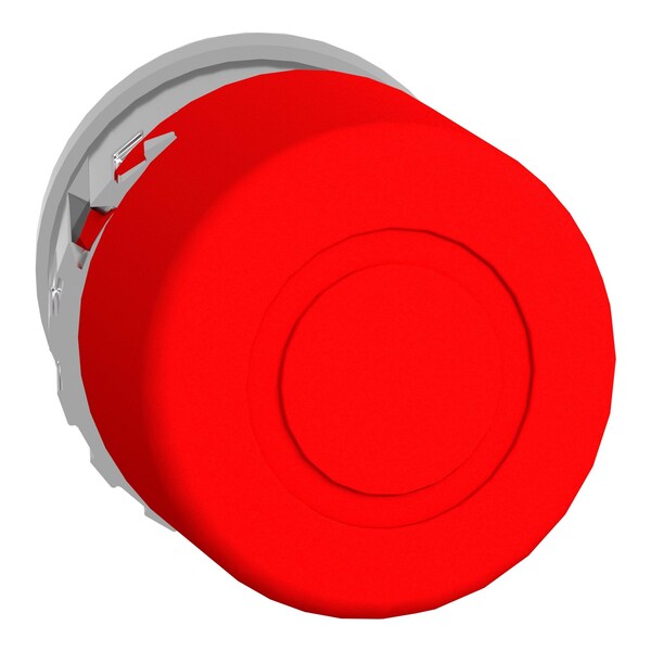 Botón de paro de emergencia Schneider Electric, Harmony XB4, apagado, metal, hongo rojo de 30mm, 22mm, empuje de tracción de retención - ZB4BT844.