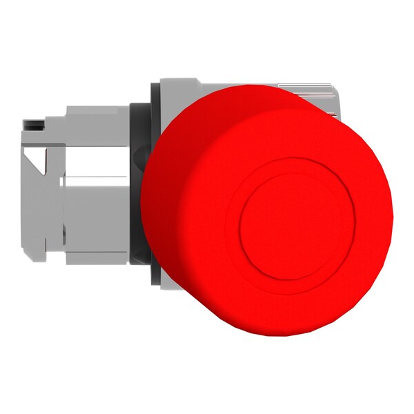 Botón de paro de emergencia Schneider Electric, Harmony XB4, apagado, metal, hongo rojo de 30mm, 22mm, empuje de tracción de retención - ZB4BT844.