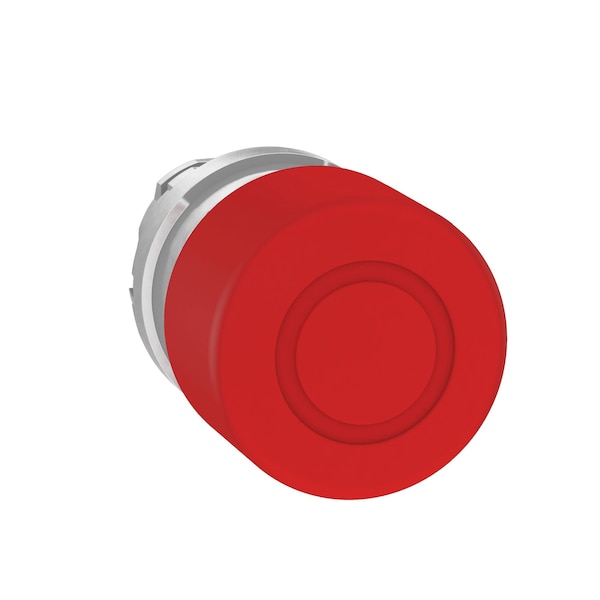 Botón de paro de emergencia Schneider Electric, Harmony XB4, apagado, metal, hongo rojo de 30mm, 22mm, empuje de tracción de retención - ZB4BT844.