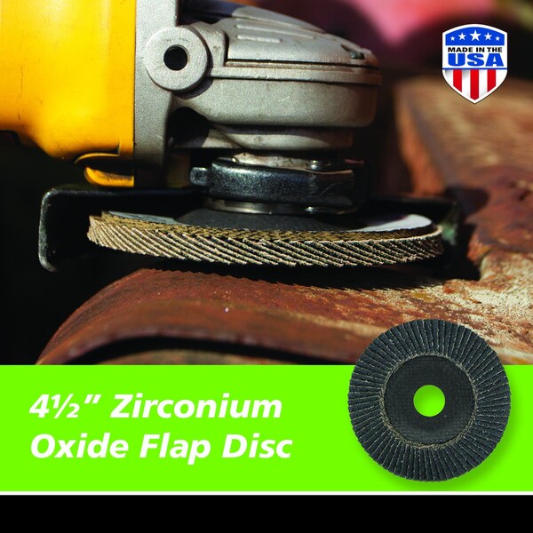 Gator Finishing 4.5 in. X 7/8 in. Sanding Flap Disc, 60 Grit - 9716