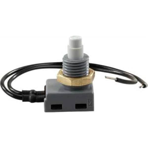 JR PRODUCTS 13985 Interruptor de encendido/apagado de botón pulsador de 12V - J45-13985