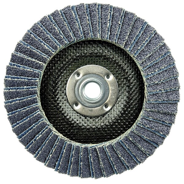 Weiler 6" Tiger X Flap Disc, Angled (TY29), Phenolic Backing, 60Z, 5/8-11" - 51242
