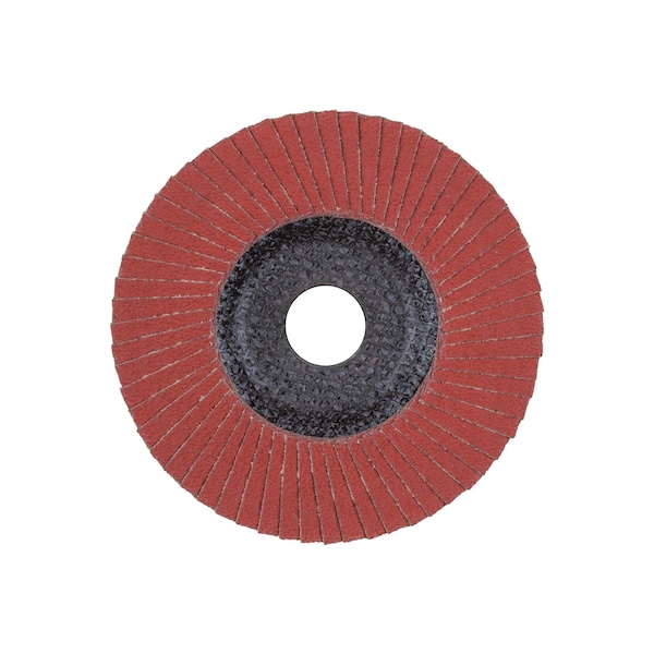 Pferd 5" x 7/8" A.H. POLIFAN Flap Disc - A-COOL SG INOX+ALU, Aluminum oxide, 60 Grit, Flat - 62366